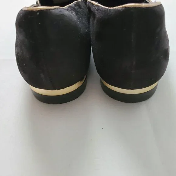 ISOLA Women’s Risa Black Suede Leather Slip-On Loafer Pump Size 8 1/2 - Picture 7 of 15